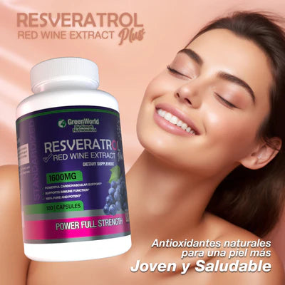 RESVERATROL: EL MEJOR ANTIOXIDANTE QUE REJUVENECE POR COMPLETO TODO TU CUERPO