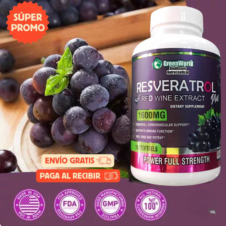 RESVERATROL: EL MEJOR ANTIOXIDANTE QUE REJUVENECE POR COMPLETO TODO TU CUERPO